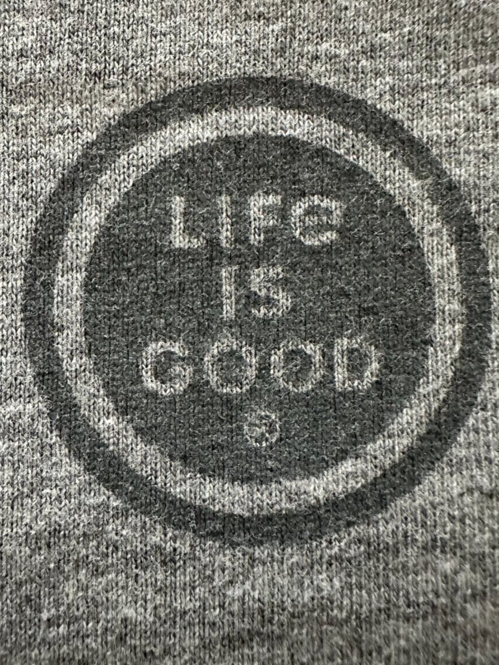 Life Is Good Snowman Winter Christmas Long Sleeve Crusher Tee Heather Grey XXL - Picture 14 of 15